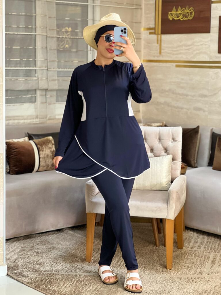 Burkini Élégance Sportive – Ensemble Modeste 2 Pièces pour Femme